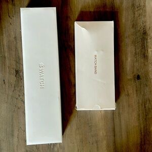 Apple Watch, Series 6, 40mm face, Rose gold with rose gold metal band.